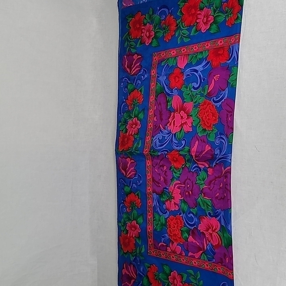 ♥️SCARF  rectangular  floral print - Picture 2 of 6